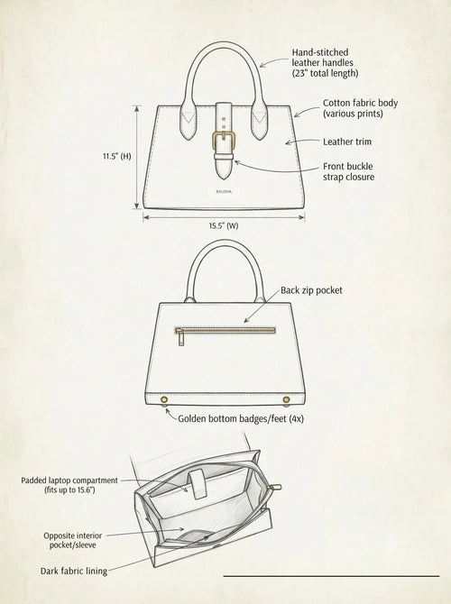 Office Tote spec diagram