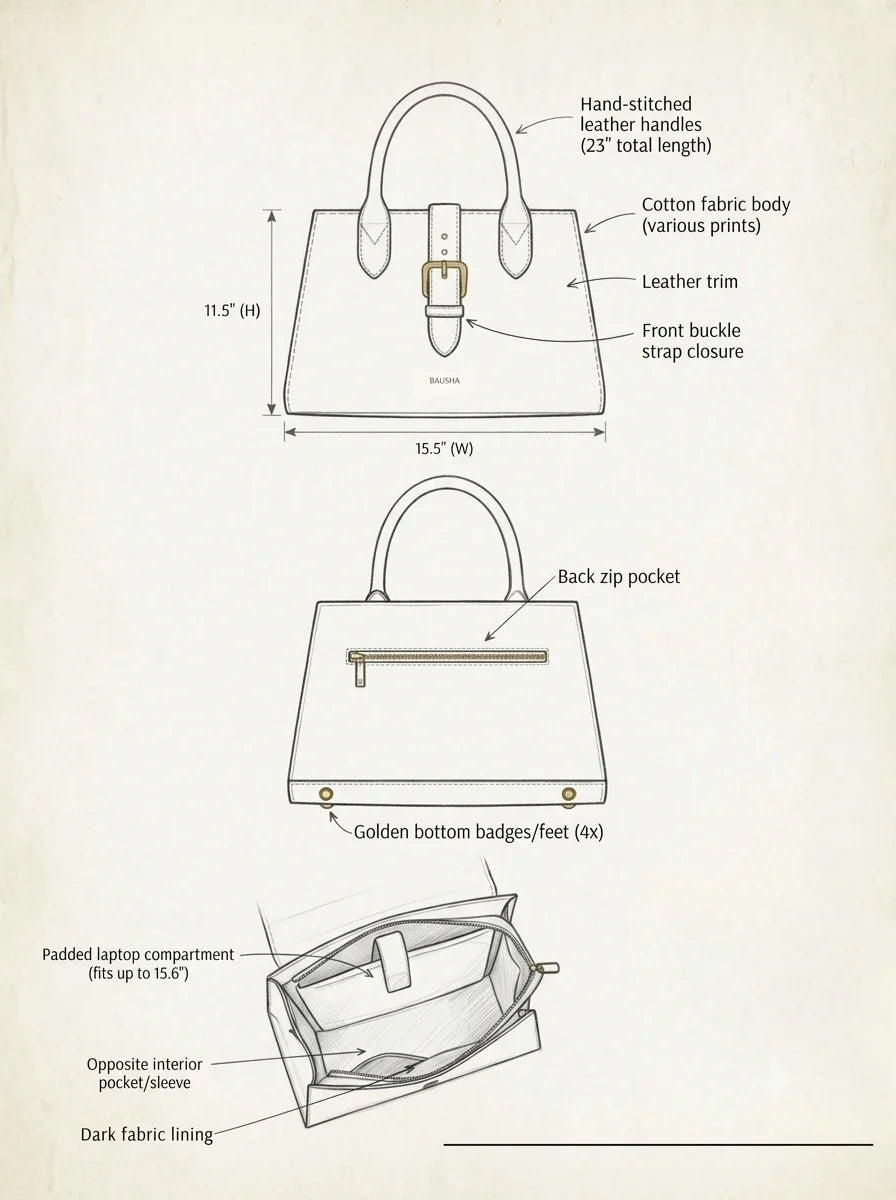 Office Tote spec diagram