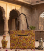 Yellow & Red Office Tote