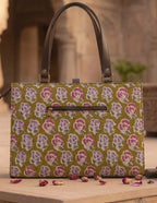 Olive Rose Floral Office Tote