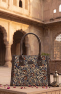 Dusk Vine Leather Tote
